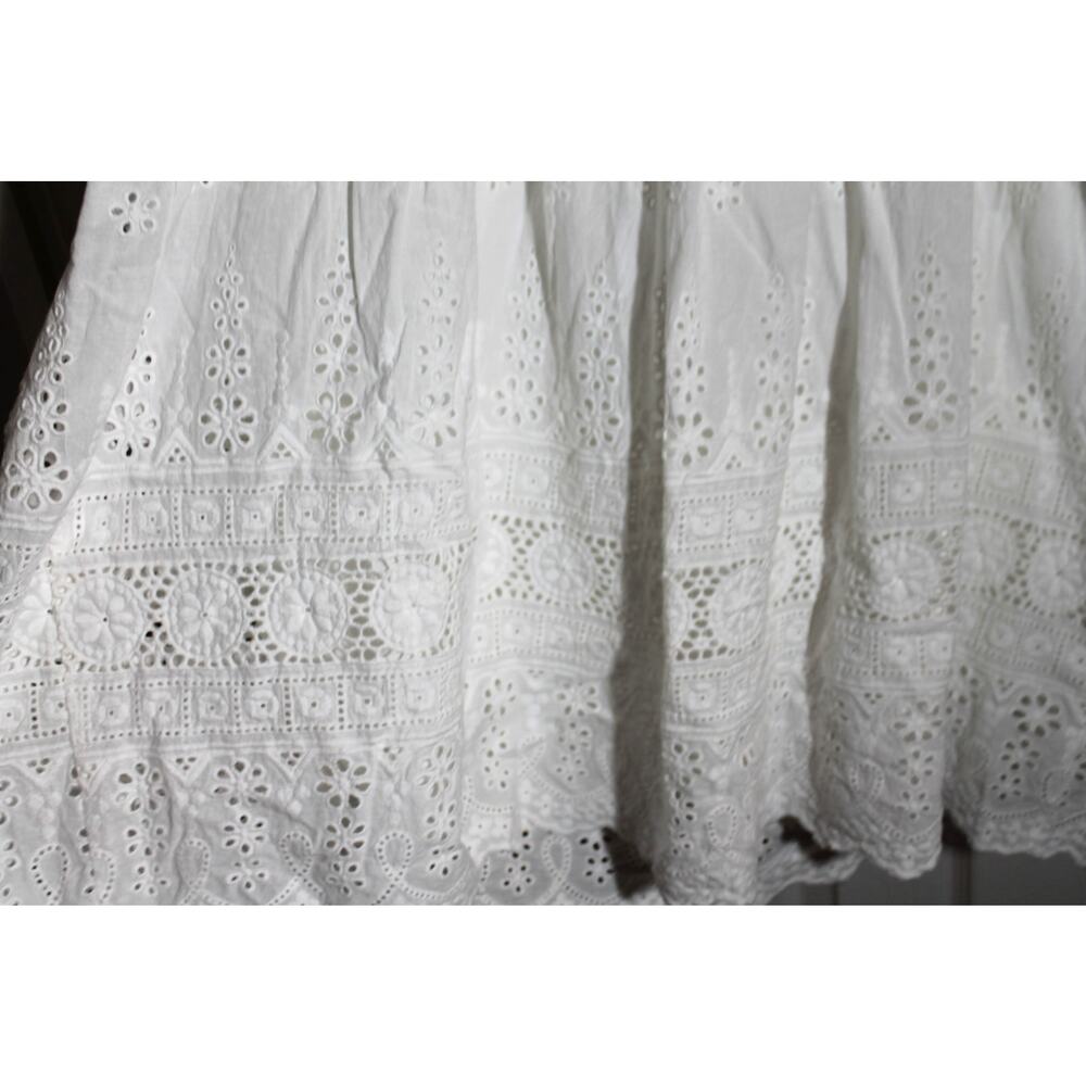 Mable White Eyelet Babydoll Dress sz M - Picture 3 of 5